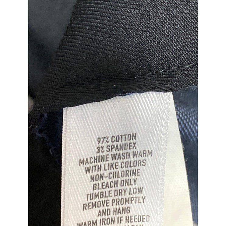 Bonobos Monday Men's Navy Blue Straight Mid Rise Dress Trousers Pants Size 35