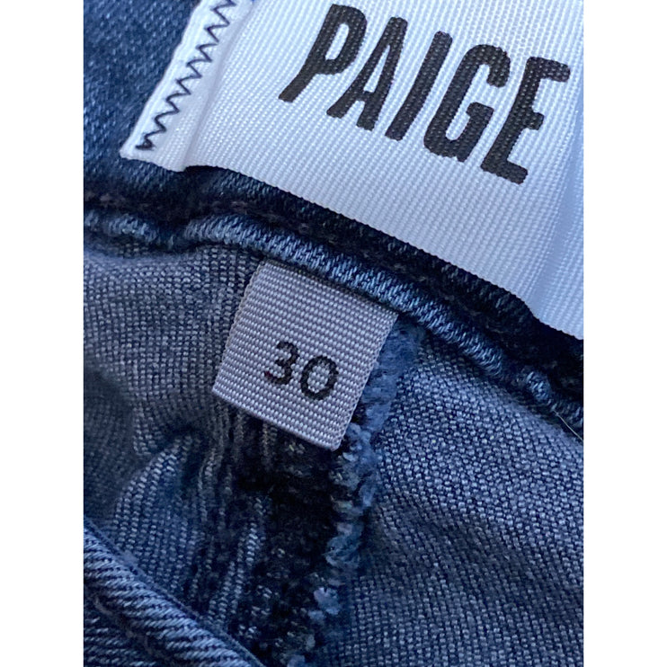 Paige Womens Blue Medium Wash Mid Rise Slim Fit Ankle Skinny Denim Jeans Size 30