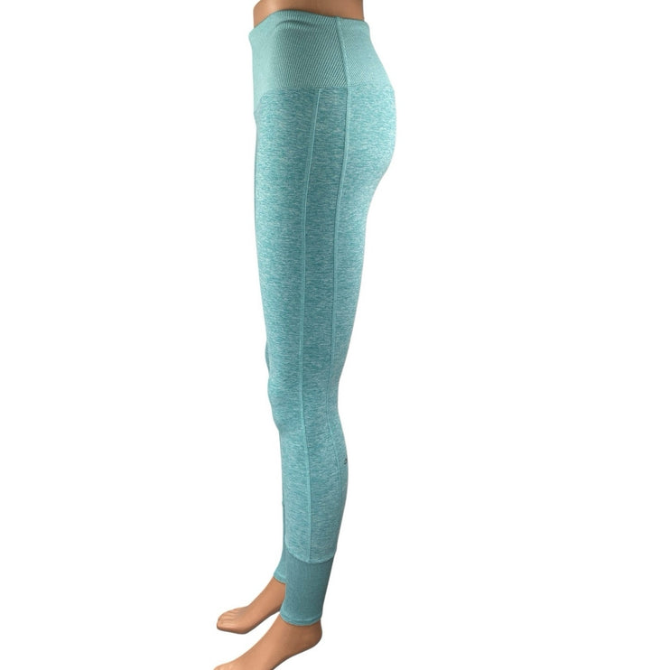 Alo Yoga Alosoft Women's Aqua Blue Gym Running Athletic Leggings Pants Size S