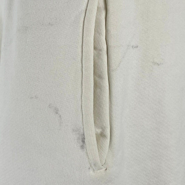 Madhappy Women's White High Rise Fleece Pocket Tapered Jogger Sweat Pants Size S