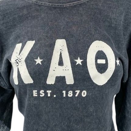 Sturdy Built Kappa Alpha Theta Sorority Graphic Long-Sleeve Tee T-Shirt Top Sz M