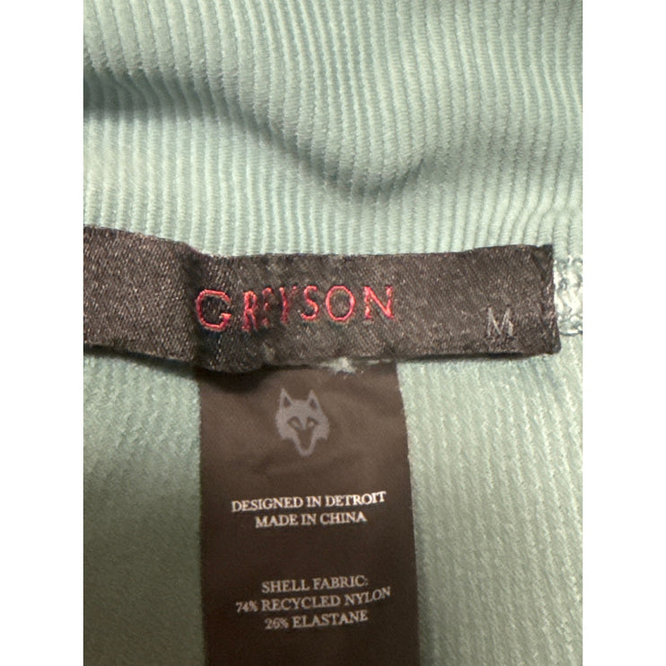 Greyson Women's Green High Rise Drawstring Yoga Athletic Leggings Pants Size M