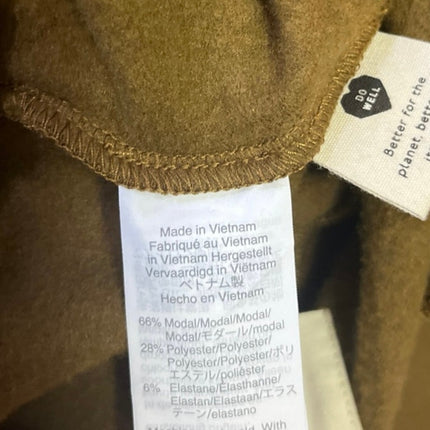 Madewell MWL Brown Tapered Leg High Rise Drawstring Trousers Jogger Pants Size M