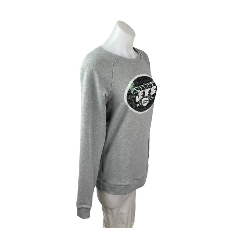 Victoria's Secret Pink x NFL New York Jets Sequin Long Sleeve Sweatshirt Top S