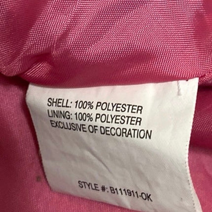 Osh Kosh Kids Girls Pink Plaid Long Sleeve Hoodie Hooded Rain Coat Jacket Size 4