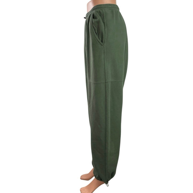 Abercrombie & Fitch Women's Green High Waisted Tapered Leg Cargo Sweatpants Sz S
