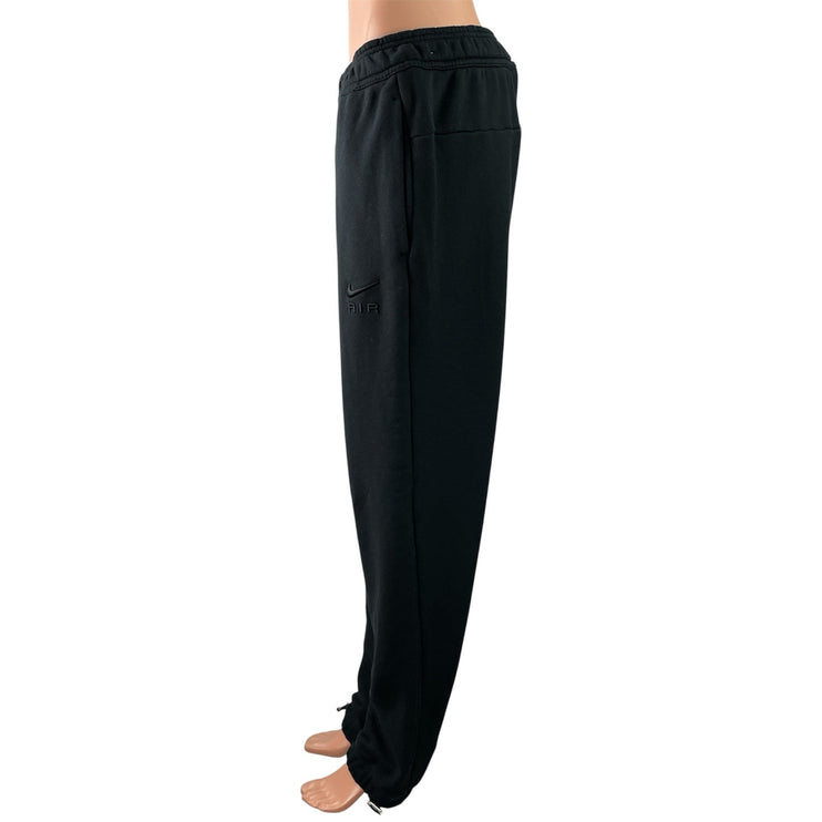 Nike Black Elastic Waist Drawstring Tapered Lounge Trousers Jogger Pants Size M