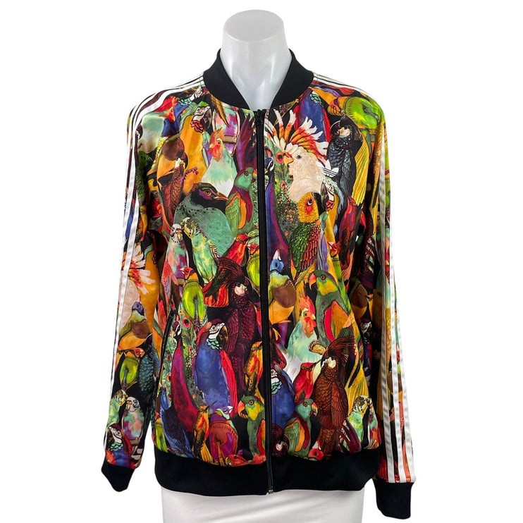 Adidas Originals x Farm Rio Passaredo Multicolor Tropical Bomber Track Jacket L