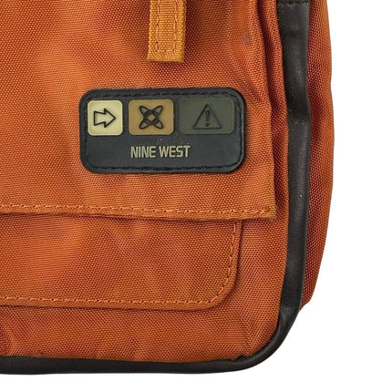 Nine West Unisex Coral Nylon Messenger Pockets Adjustable Crossbody Handbag OS