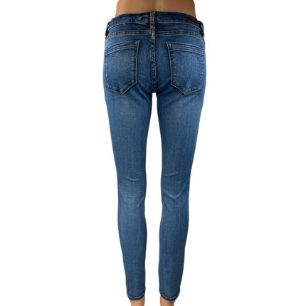 Blank NYC Women's Blue Medium Wash Mid Rise Skinny Leg Denim Jeans Pants Size 27