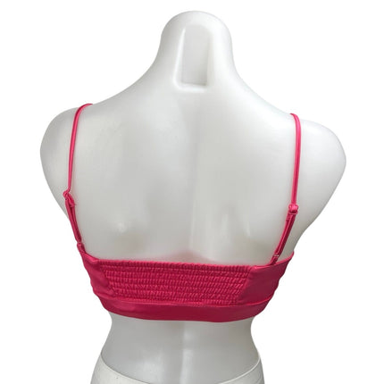 Cynthia Rowley Pink Sleeveless Camisole Tank Athletic Sports Bra Crop Top Sz XS