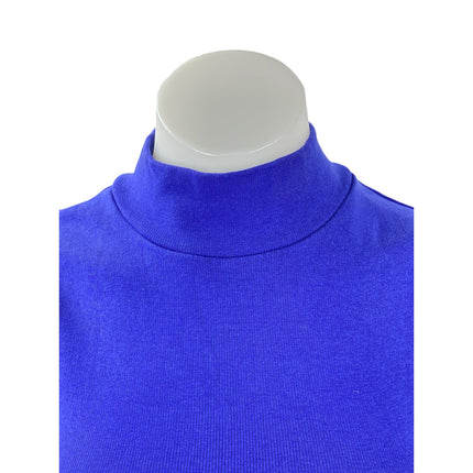 Zara Women's Royal Blue Turtleneck Sleeveless Slim Fit Crop Vest Tank Top Size S