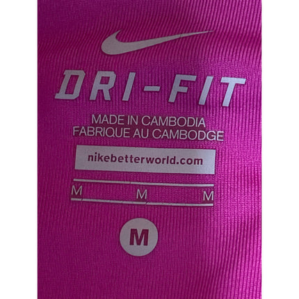 Nike Dri Fit Smash Classic Purple V Neck Yoga Workout Athletic Tank Top Size M