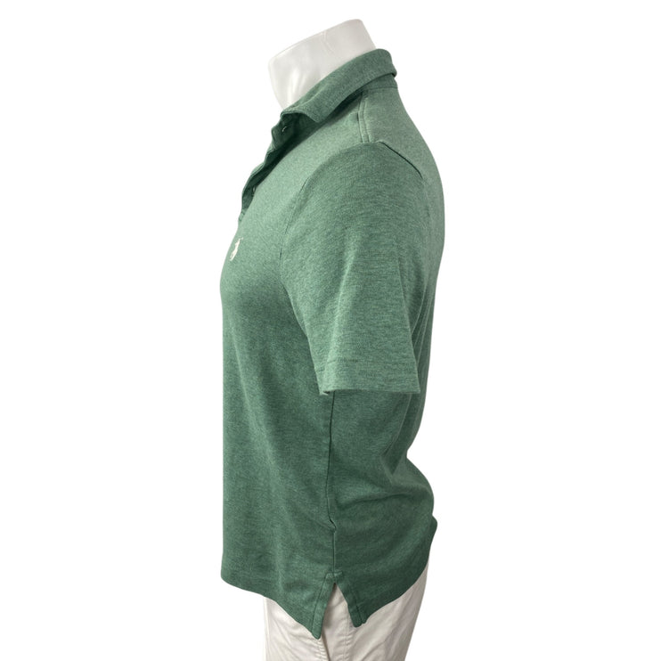 Polo Ralph Lauren Iconic Mesh Men's Green Collared Short Sleeve Polo Shirt Top M