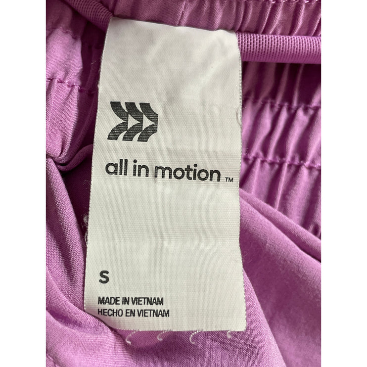 All in Motion Women's Pink Purple Yoga Running Workout Athletic Shorts Size S