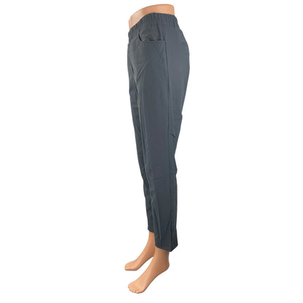 Zishen Women's Gray Mid Rise Athletic Activewear Trousers Jogger Sweat Pants S