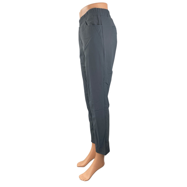 Zishen Women's Gray Mid Rise Athletic Activewear Trousers Jogger Sweat Pants S