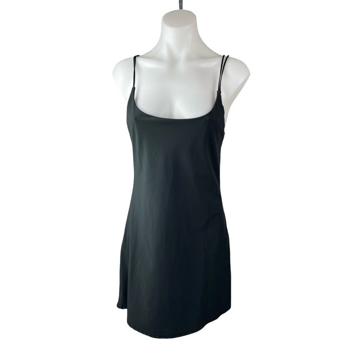 Abercrombie & Fitch Traveler Black Sleeveless Mini Tank Sheath Slip Dress Sz MT