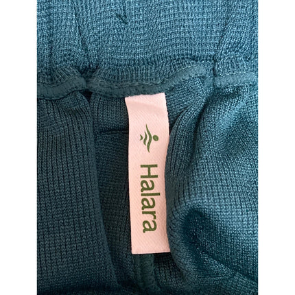Halara Womens Green High Waisted Pleated Palazzo Wide Leg Trousers Dress Pants S
