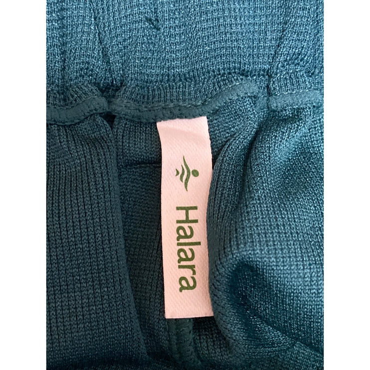 Halara Womens Green High Waisted Pleated Palazzo Wide Leg Trousers Dress Pants S