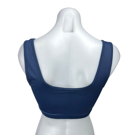 Zara x Prince Navy Blue Sleeveless Square Neck Athletic Crop Tank Top Size M