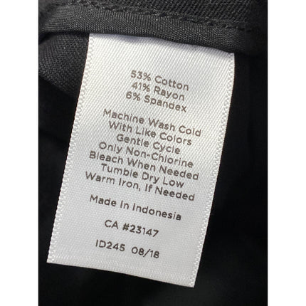 Talbots Women's Black High Rise Slim Fit Straight Leg Trouser Dress Pants Size 4