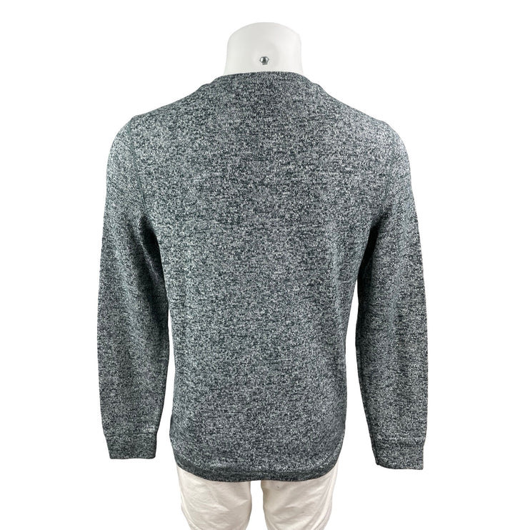Topman Men's Gray Heather Long Sleeve Crew Neck Knit Pocket Sweater Top Size M