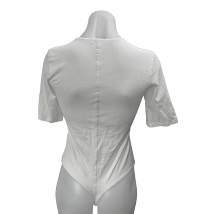 Everlane Women's White Crewneck Short Sleeve Thong Boysuit Tee T-Shirt Top Sz S