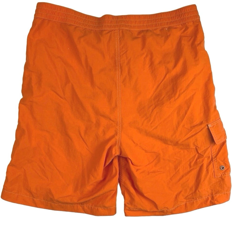 Polo by Ralph Lauren Men’s Orange Drawstring Swimwear Swim Trunks Board Shorts M