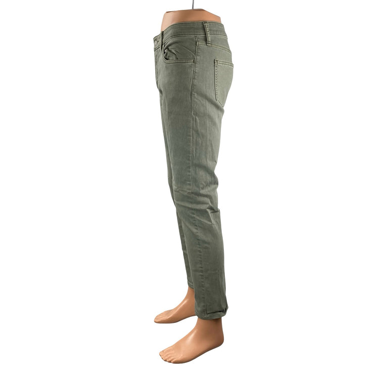 Uniqlo 2-way Stretch Skinny Tapered Men's Green Slim Fit Denim Jeans Size 30x34