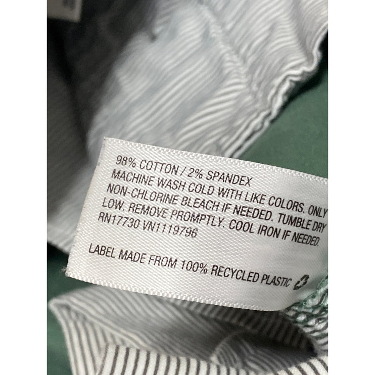 Goodfellow & CO Men's Green High Rise Slim Straight Chino Bermuda Shorts Size 32