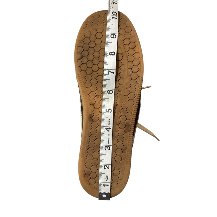 Dolce Vita Notice Brown Suede Leather Lace Up Low Top Sneakers Shoes Size 10.25