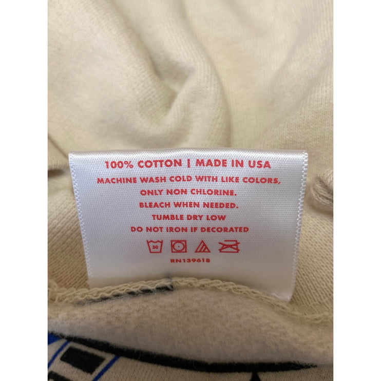 Billionaire Girls Club Queen of Hearts Beige Graphic Sweatshirt Sweater Top S