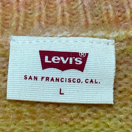 Levi's Cloud Orange Yellow Gradient Crewneck Oversized Sweatshirt Sweater Top L