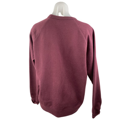 Everlane Women's Red 100% Human Crew Neck Long Sleeve Sweatshirt Top Size M