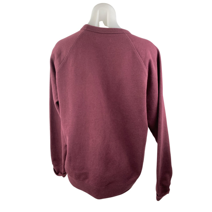 Everlane Women's Red 100% Human Crew Neck Long Sleeve Sweatshirt Top Size M