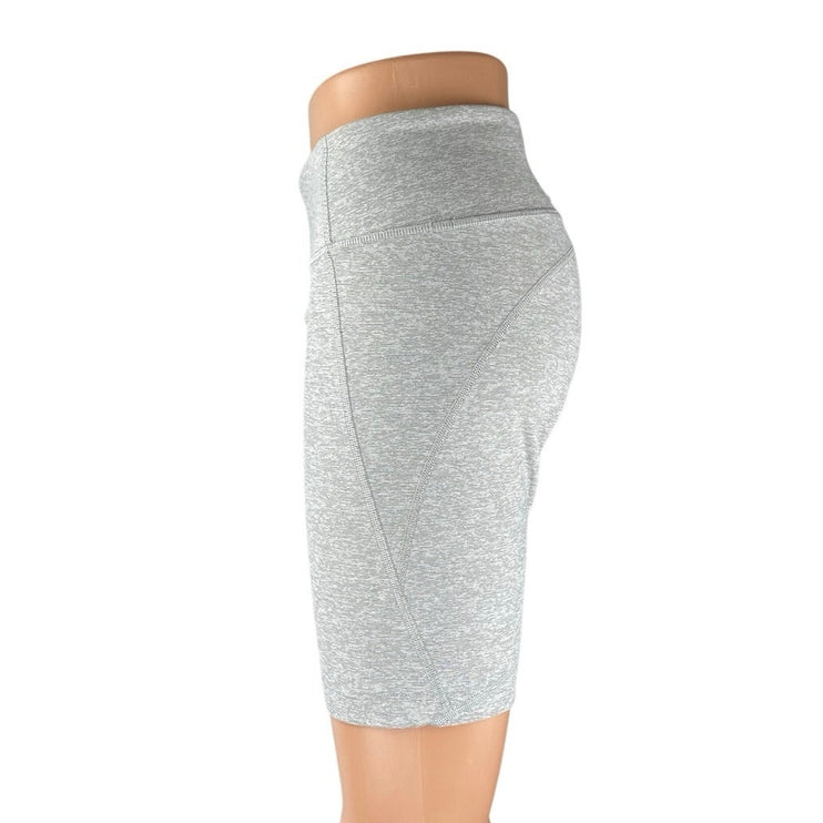 Outdoor Voices Women's Gray Mid Rise Yoga Athletic Running Biker Shorts Size M