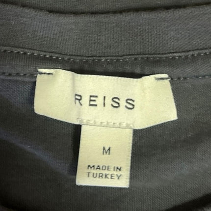 Reiss Men's Navy Blue Short Sleeve Crew Neck Basic T Shirt Tee Top Size M