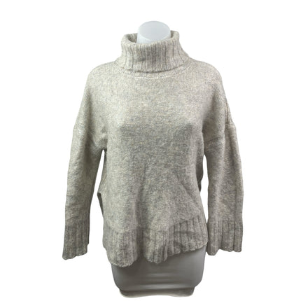 Philosophy Women's Gray Wool Long Sleeve Turtleneck Knit Sweater Top Size M