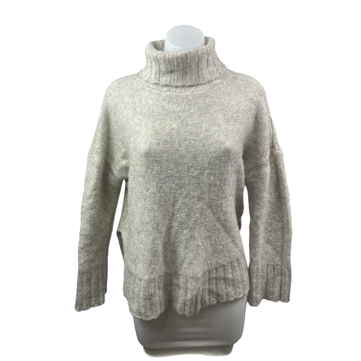 Philosophy Women's Gray Wool Long Sleeve Turtleneck Knit Sweater Top Size M