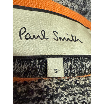 Paul Smith Gray Silk Wool Knit Short Sleeve Midi Maxi A-Line Sweater Dress Sz S