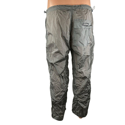Iets Frans Gray High Rise Straight Leg Windbreaker Baggy Track Trousers Pants S