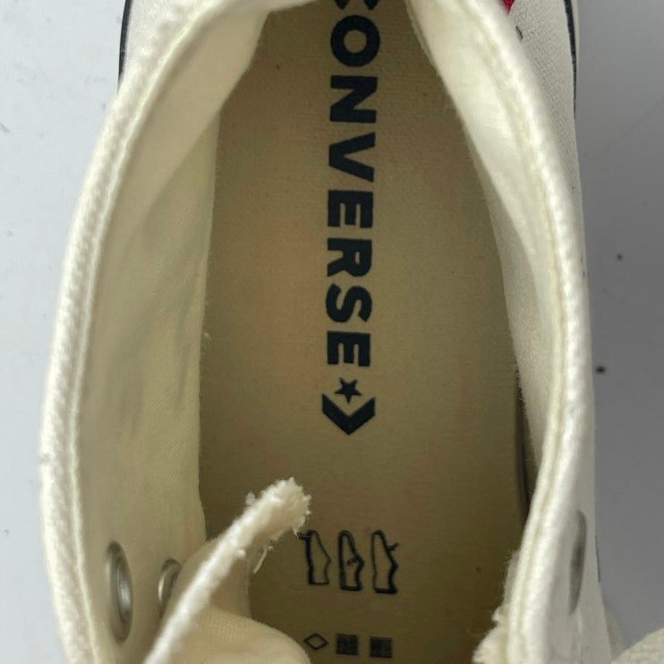 Converse Chuck Taylor All Star Made With Love White Lace Up Sneakers Shoes Sz 7