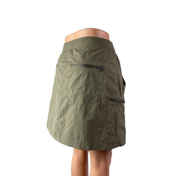 L.L.Bean Womens High Rise Mini Utility Athletic Activewear Hiking Skort Skirt 12