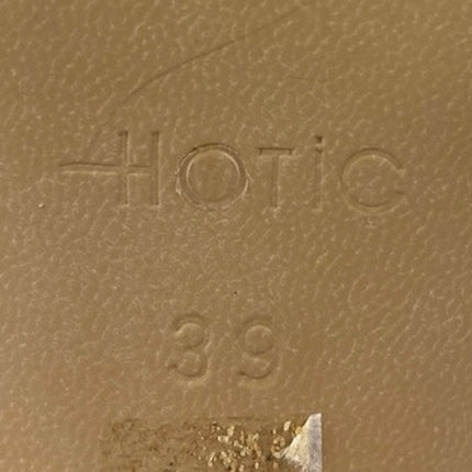 Hotic Black Patent Leather Ankle Strap Block High Heels Dress Sandals Size 8.5