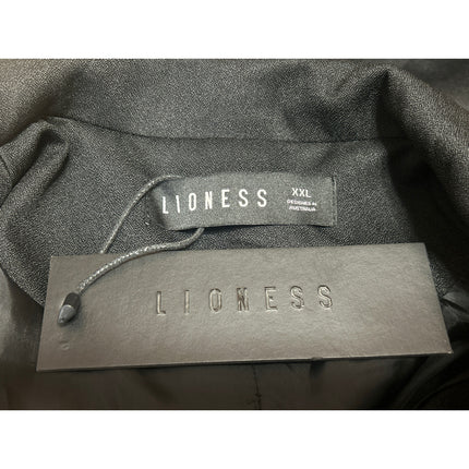 NEW Lioness Women' Black Long Sleeve Double Breasted Blazer Suit Jacket Size XXL