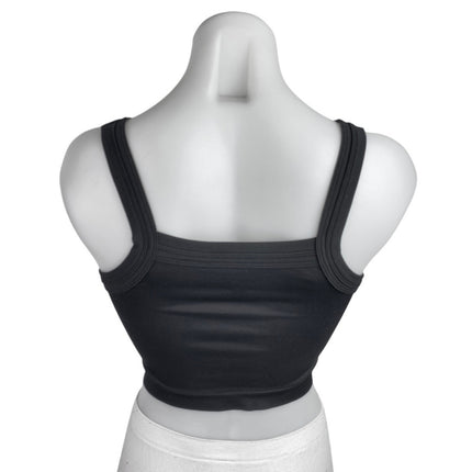 Urban Outfitters Women's Black Sleeveless Knit Cami Camisole Tank Crop Top XS/S