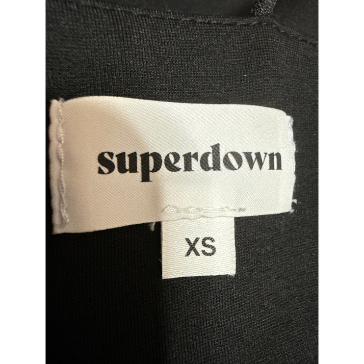Superdown Women's Black Sleeveless Cami Cutout Slit Mini Bodycon Dress Size XS