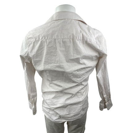 Bar III Be Men's White Slim Fit Stretch Long Sleeve Button Down Shirt Size S
