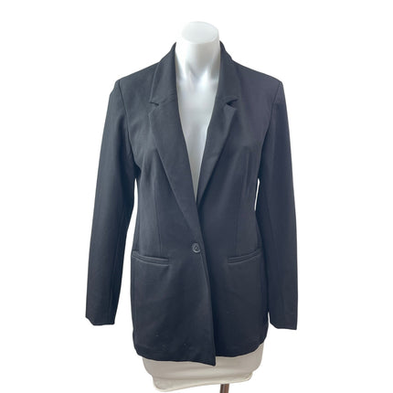 Old Navy Women's Black Long Sleeve Notch Lapel Blazer Suit Coat Jacket Size S